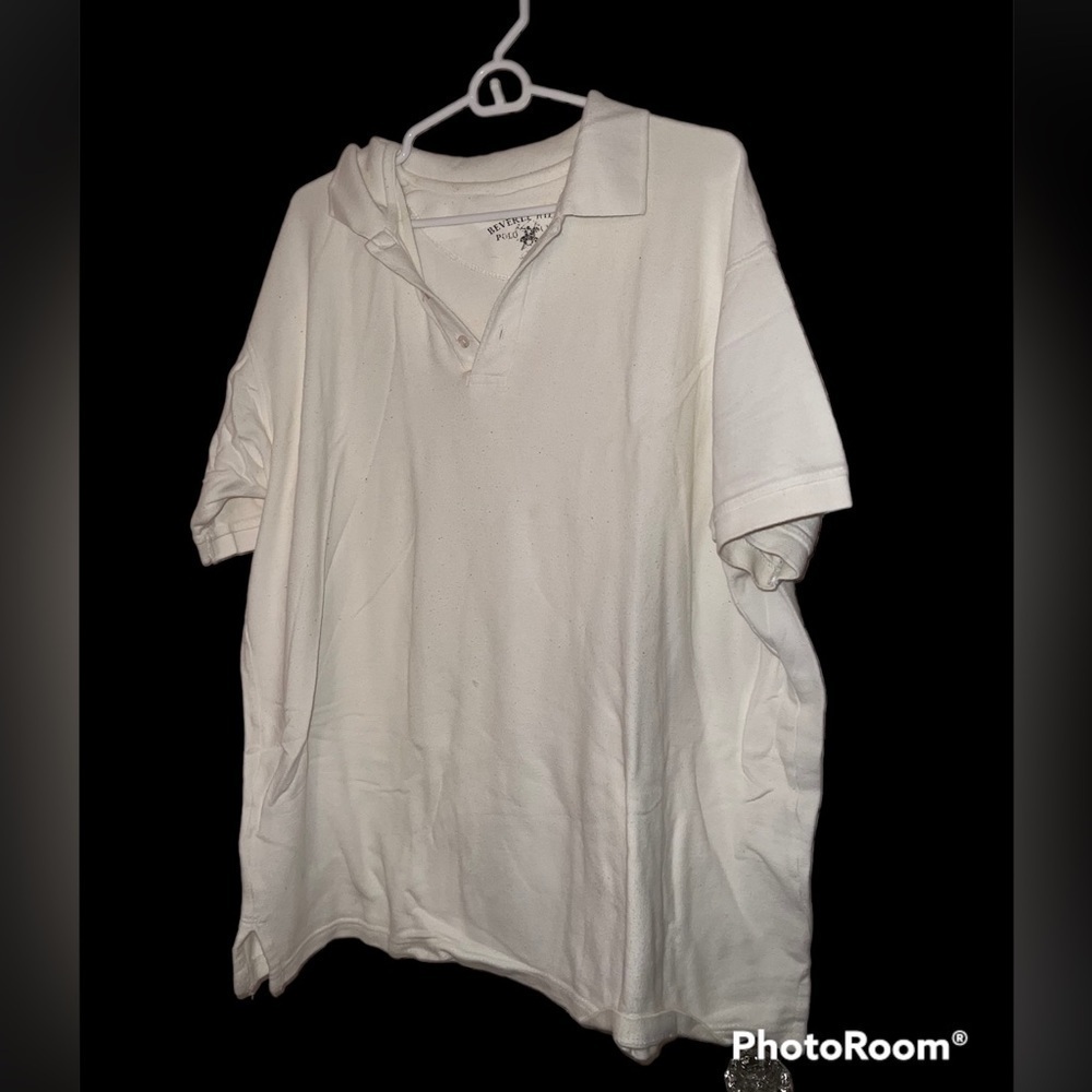 Beverly Hills Polo Club XXL, white, 100 percent cotton.